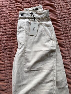 P&Co Women’s Cream Cropped Utility Pants
